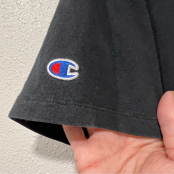 Vintage Champion T Shirt Mens Size Medium Black USA Olympics Rochester Heritage - Picture 4 of 8